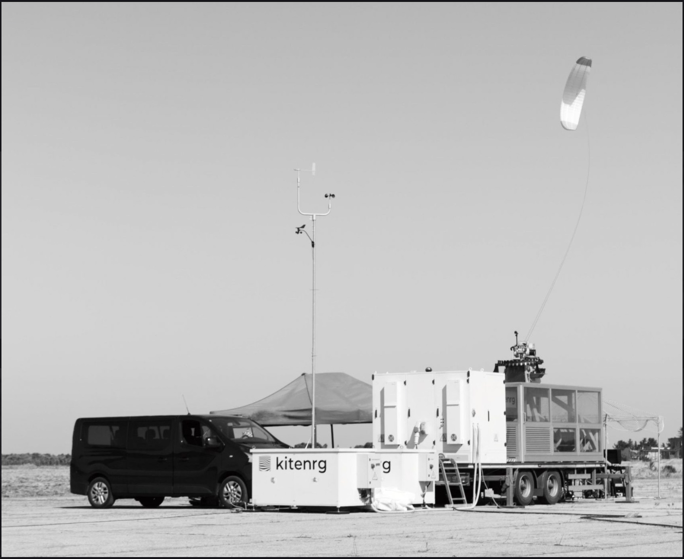 Sistema a kite Kitenergy in azione